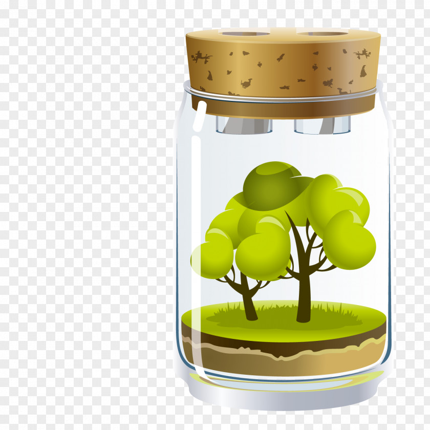 Green Tree Oxygen Ecosystem Illustration PNG