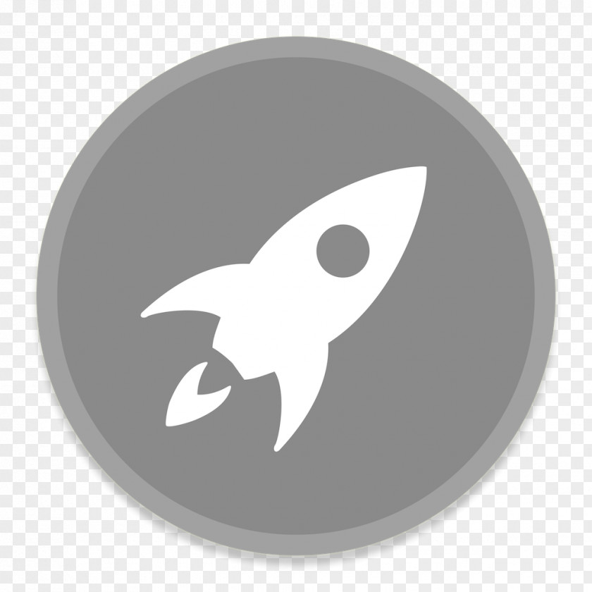 LaunchPad Rocket Symbol Circle Font PNG