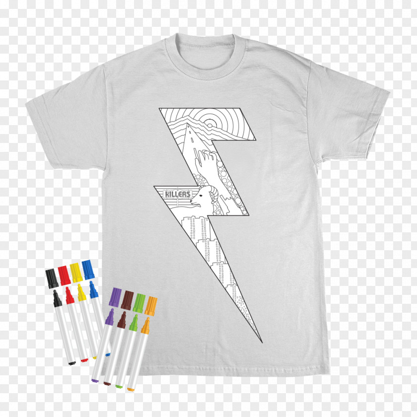 Lightning Bolt T-shirt The Killers Hoodie Wonderful Top PNG