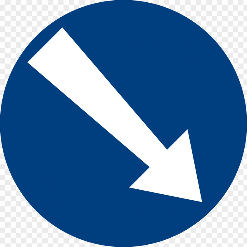 Taiwan Vector Traffic Sign Mandatory Arrow PNG