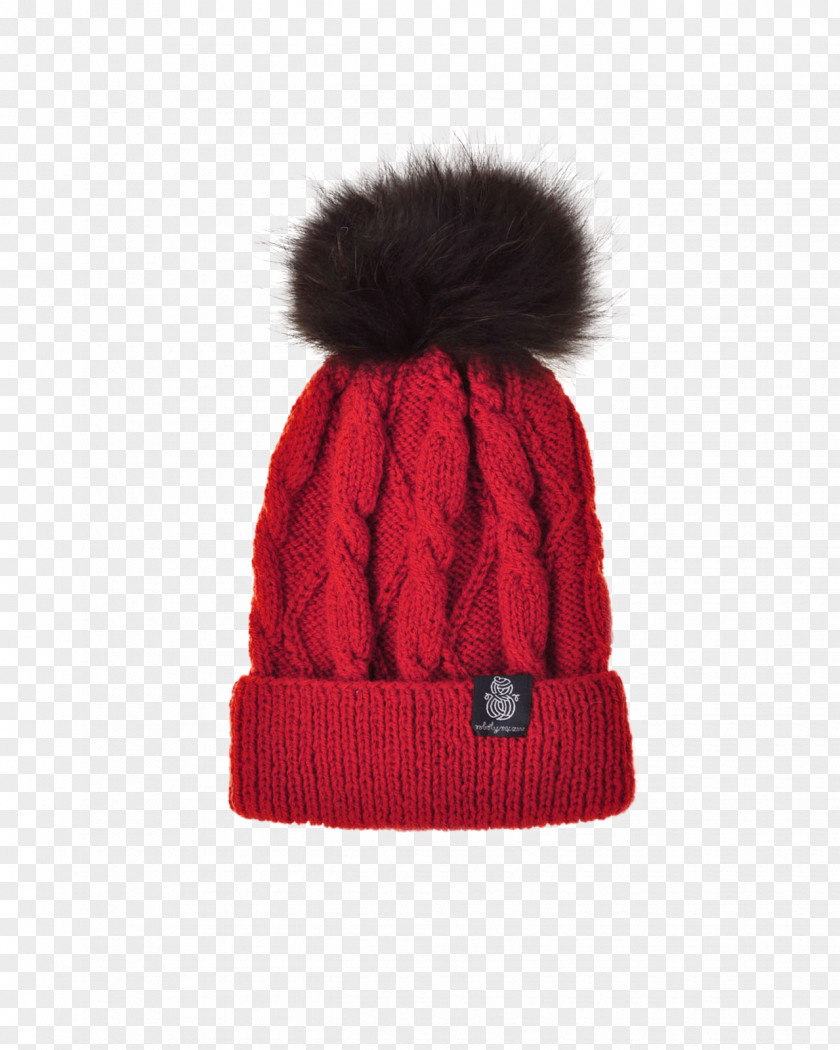 Warm Fur Beanie Wool Cap Sweater Pom-pom PNG