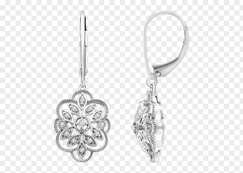 Jewellery Earring Body Diamond Silver PNG