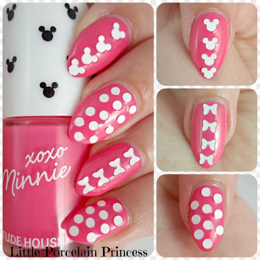 Pink Nails Nail Polish Manicure Porcelain Etude House PNG