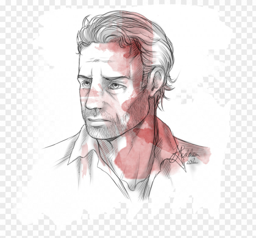 Rick Grimes Nose Drawing Cheek Sketch PNG