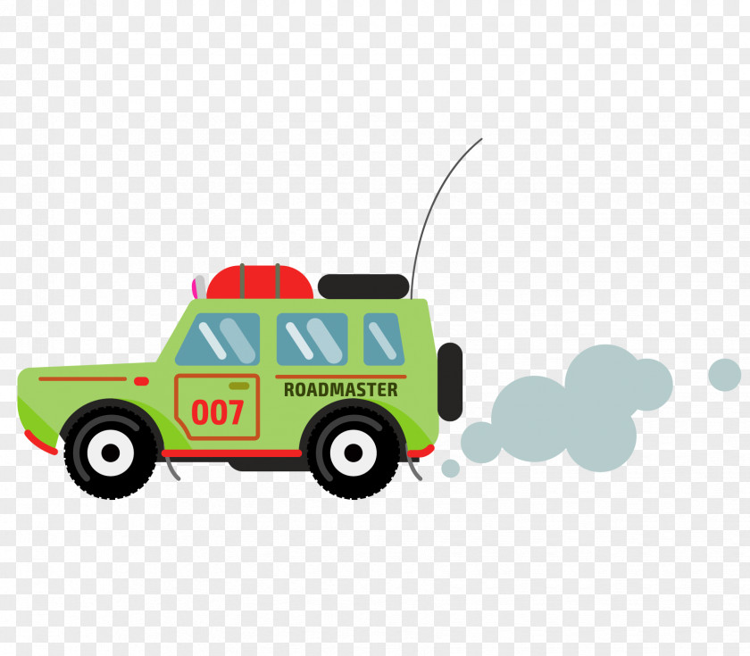 Vector Cartoon Row Of Exhausted Jeeps Car Jeep Euclidean Motor Vehicle PNG