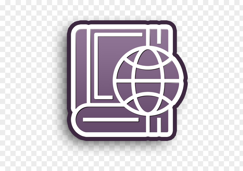 Global Icon Book And Learning Planet PNG