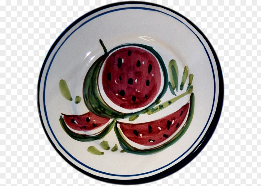 Lumière Watermelon Plate Ceramica Iovine Di Antonio Platter PNG
