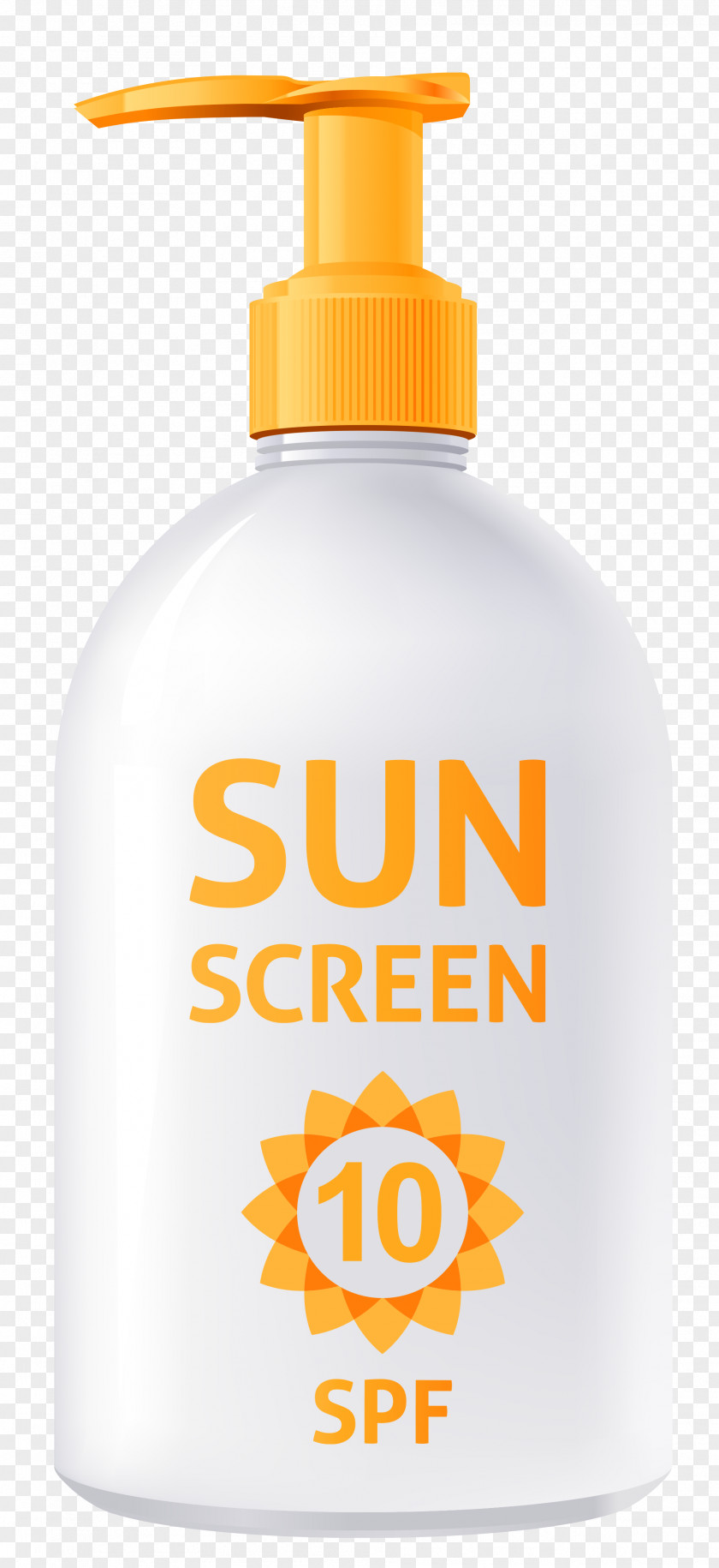 Sunscreen Clipart Picture Lotion Ultraviolet Sun Tanning Clip Art PNG