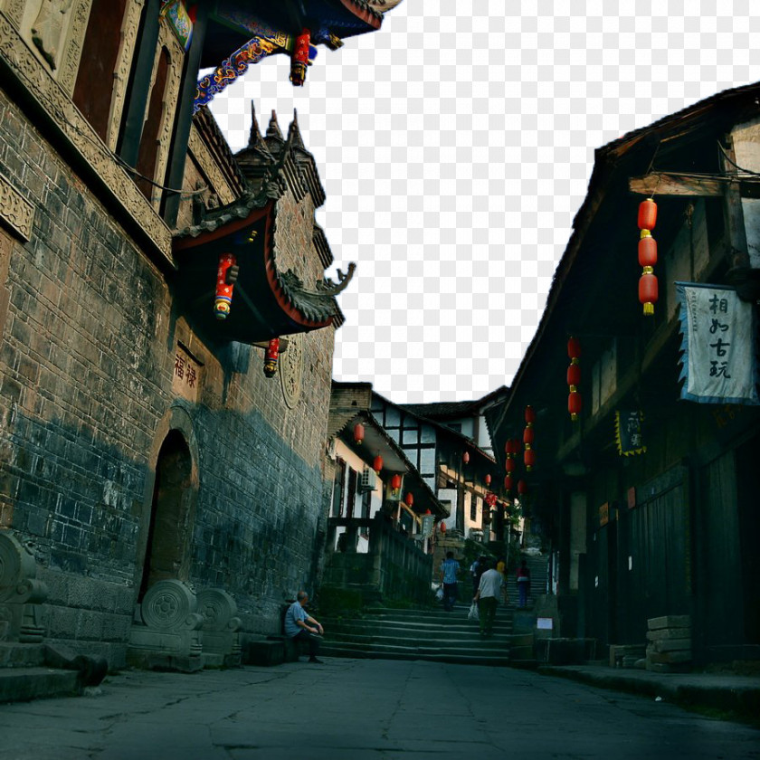 Ancient Town Alley Gulangyu Shanghai U5468u5b50u53e4u93ae PNG