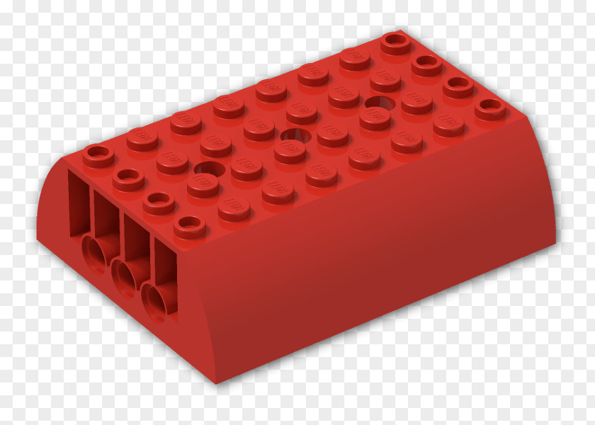 Curved Lego Brick Wall Universe Red Color PNG
