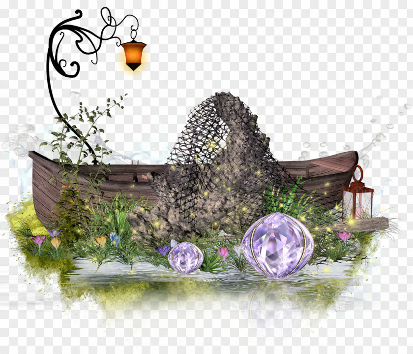 GARDEN Boat Drawing PNG