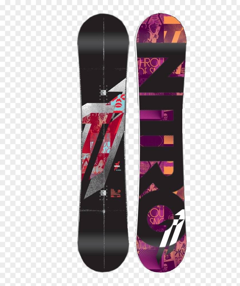 Nitro Snowboards Snowboard Magenta PNG