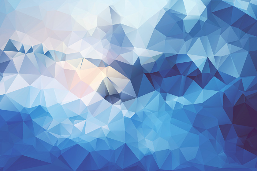 Blues Abstract Background Big Lingge Low Poly Polygon Texture Wallpaper PNG