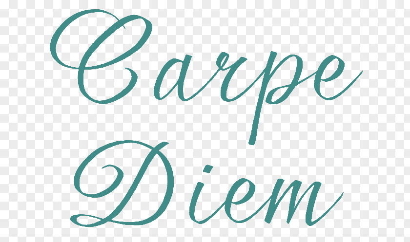 Carpe Diem Logo Fine Art Quotation Font PNG