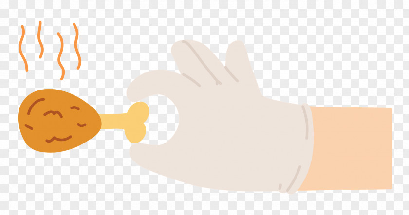 Hand Pinching Chicken PNG