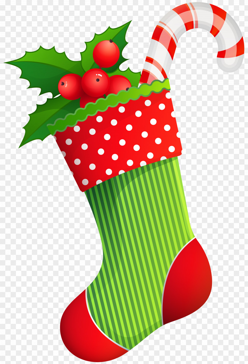 Christmas Holiday Stocking Transparent Clip Art Santa Claus PNG