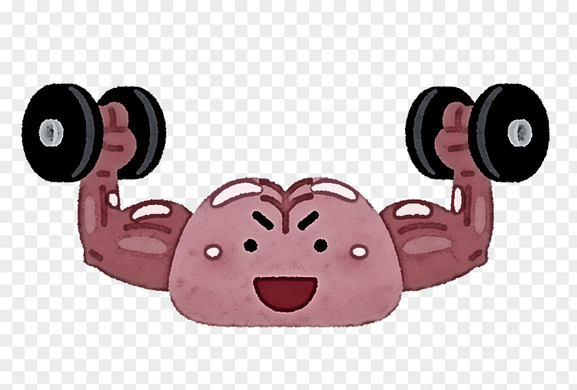 Dumbbell Animation Pink Cartoon PNG