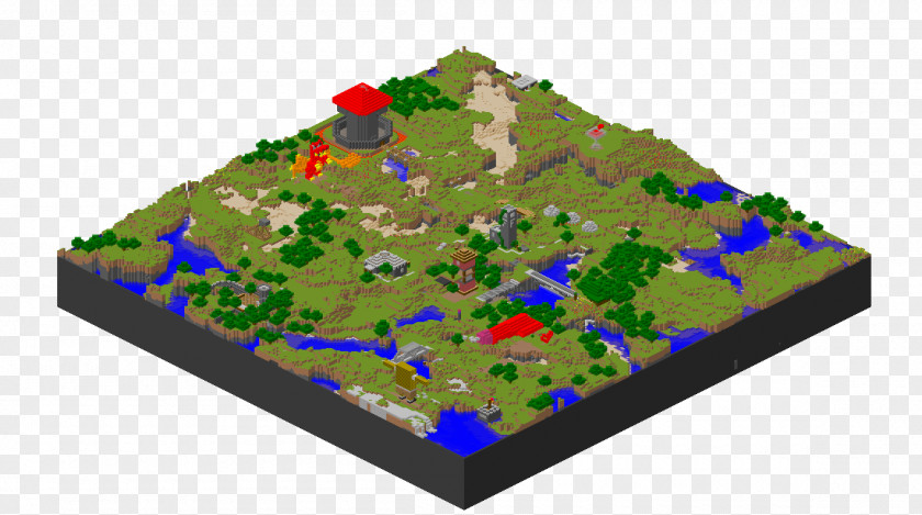 Minecraft The End Map Isometric Computer Graphics Pixel Art Projection Image 