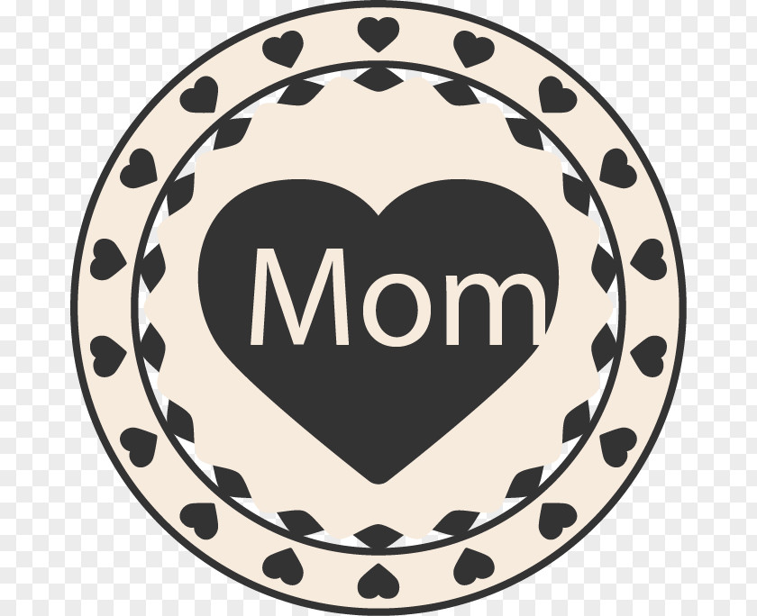 Mother's Day Circular Element Gift Paper PNG