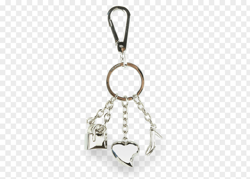 Silver Locket Key Chains Bracelet PNG