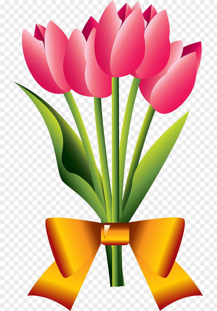 Tulip Flower Bouquet Cut Flowers Nosegay PNG