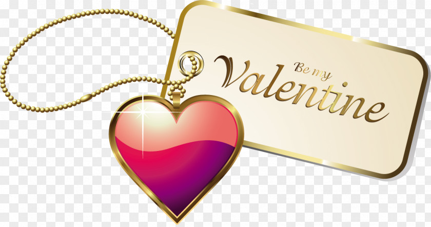 Valentine Pendant Font Product Magenta Love PNG
