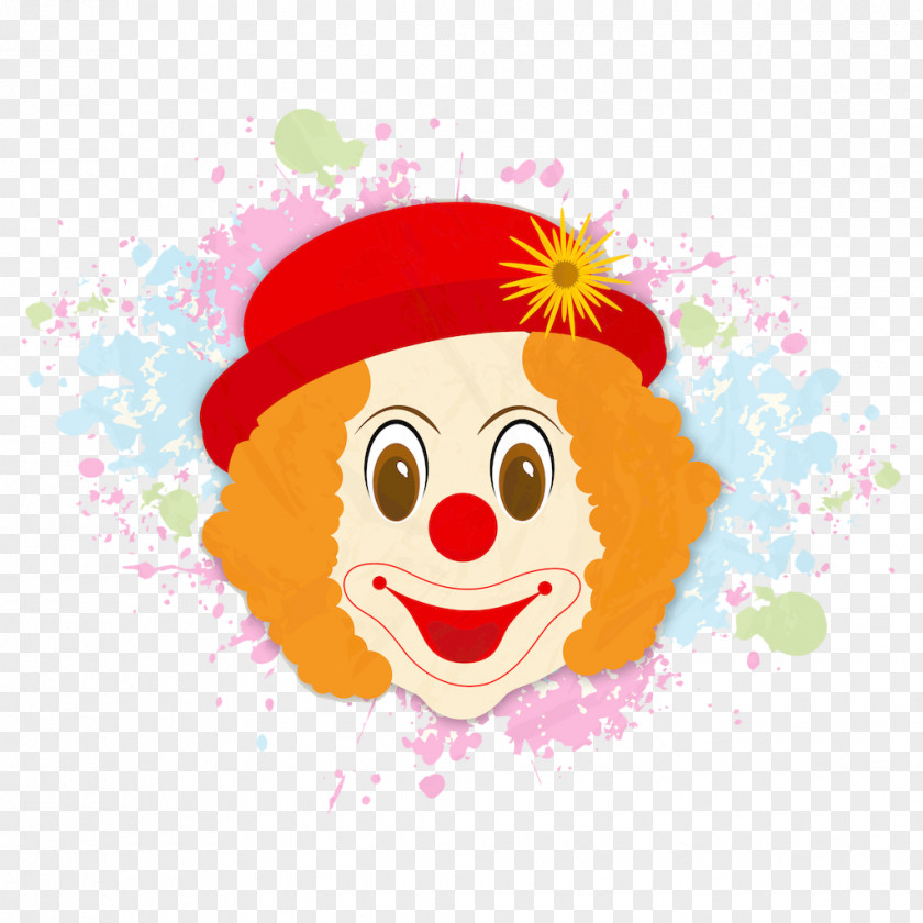 Cartoon Classic Circus Clown Performance Illustration PNG