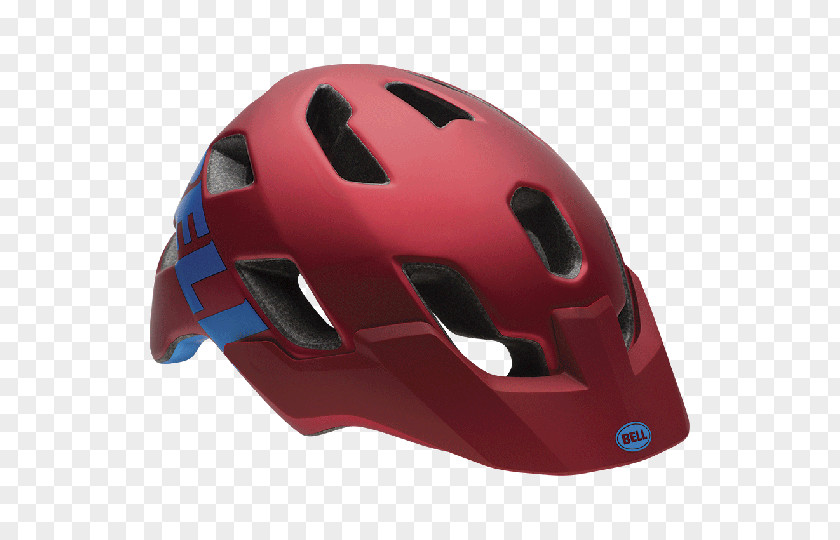 Red Chin Bicycle Helmets Bell Sports Cycling PNG