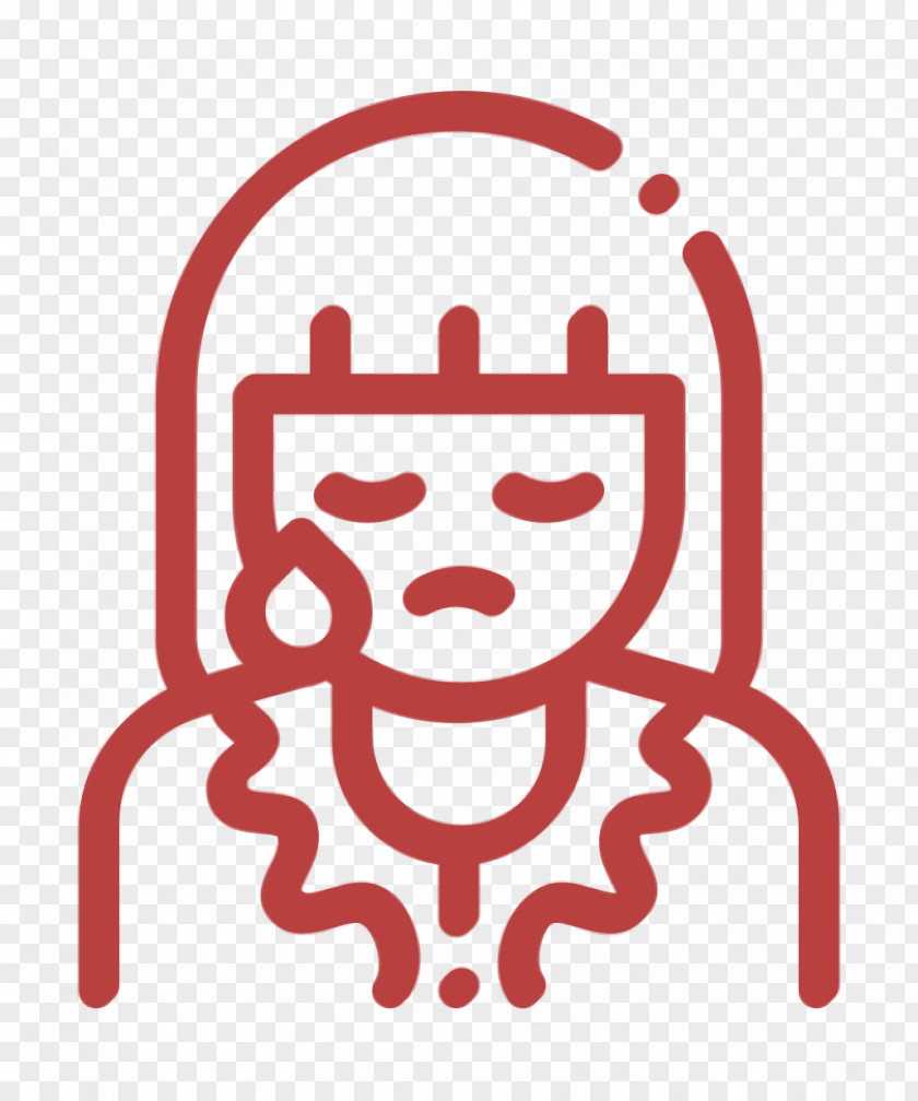 Funeral Icon Woman Sad PNG