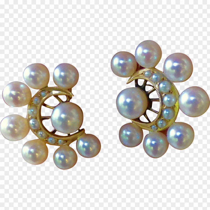 Lustre Earring Jewellery Pearl Gemstone Gold PNG