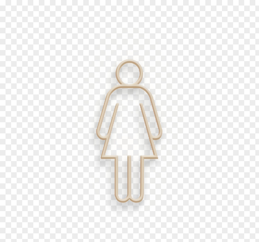 Metal Symbol Girl Icon PNG