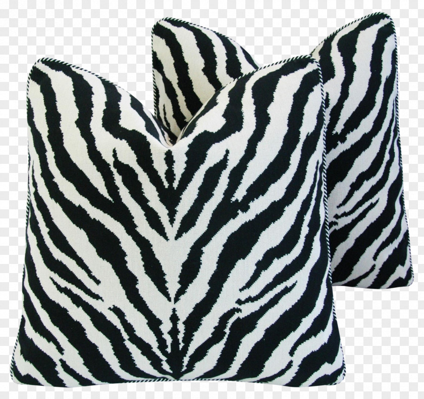 Pillow Clarence House Throw Pillows Bouclé Textile Zebre PNG