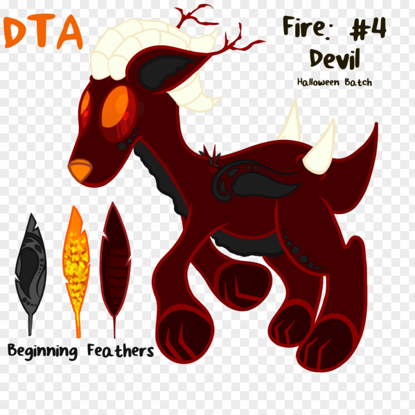 Devil Fire Pony Horse Legendary Creature Clip Art PNG