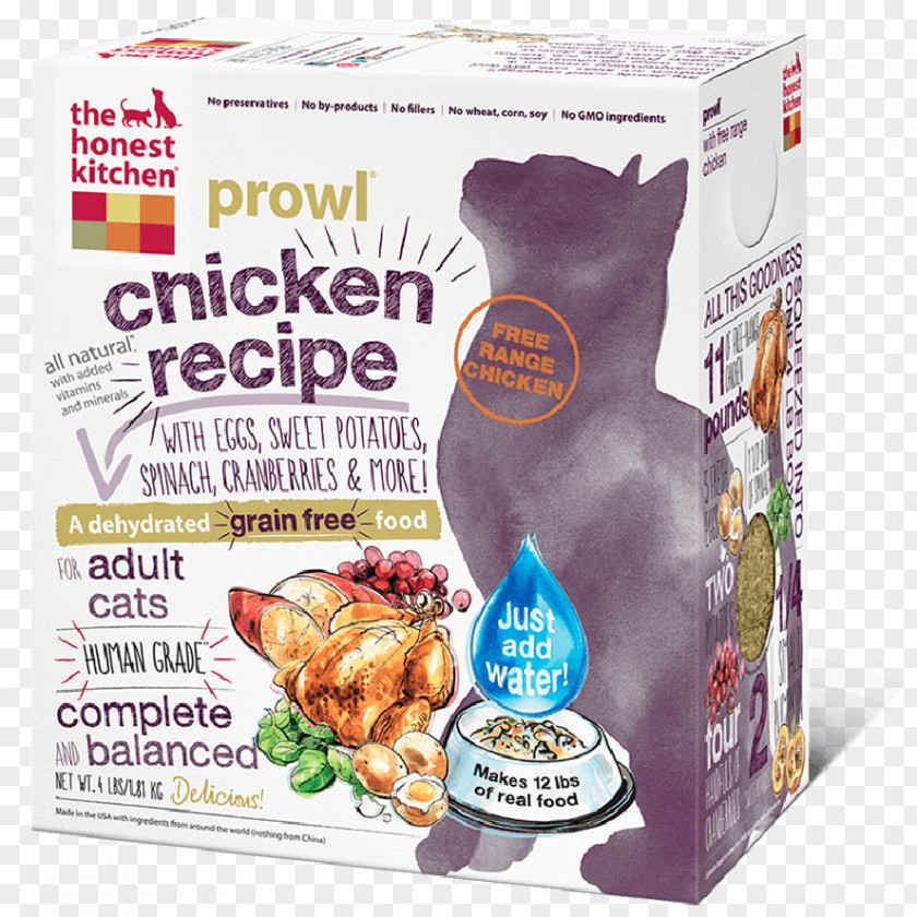 Cat The Honest Kitchen Prowl Dehydrated Dry Food Chicken Kitten PNG