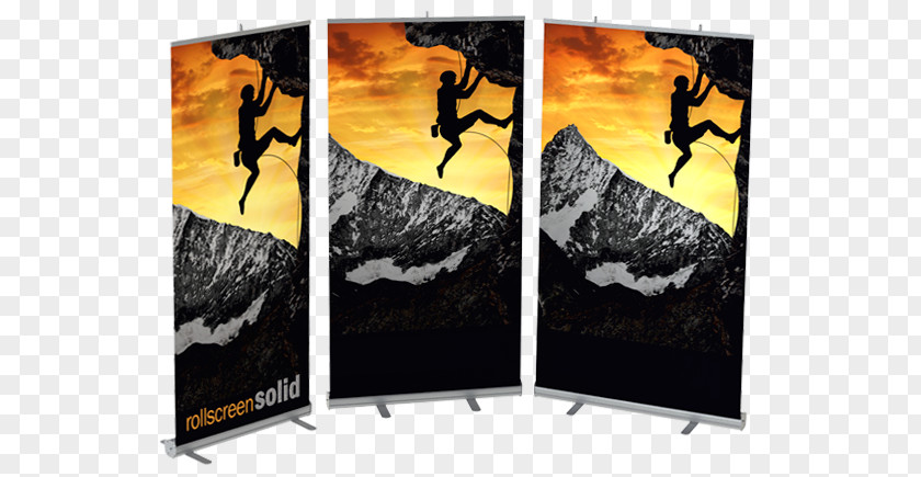 Roll Up Banners Text Picture Frames Display Advertising Web Banner PNG