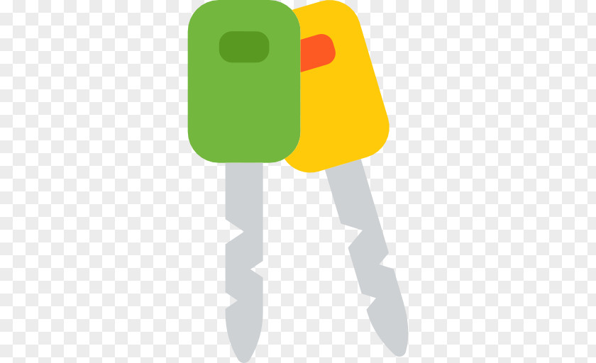 Car Key Yellow Logo Green PNG