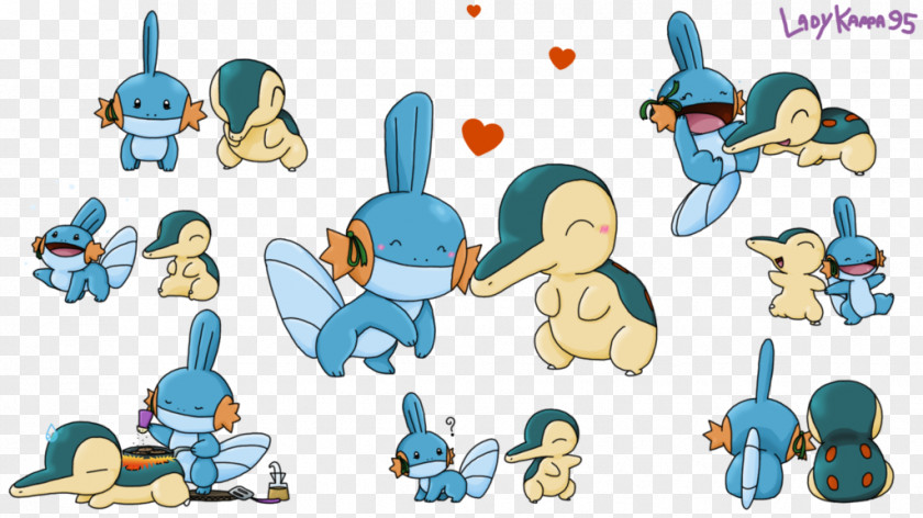 Pokémon Mystery Dungeon: Blue Rescue Team And Red X Y Mudkip Cyndaquil PNG