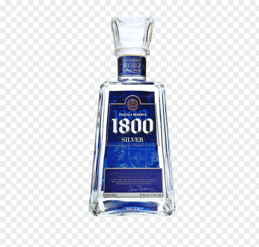 Tequila Bottles Liqueur 1800 Distilled Beverage Agave Azul PNG