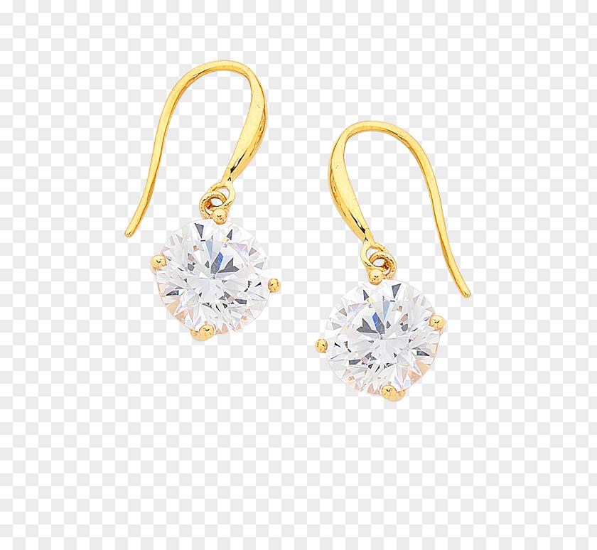 Yellow Drop Earring Cubic Zirconia Jewellery Gold PNG