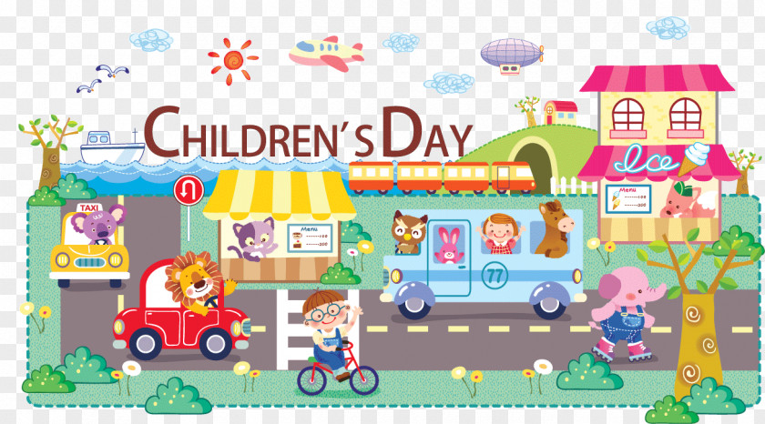 Children's Day Illustration Cartoon Download PNG