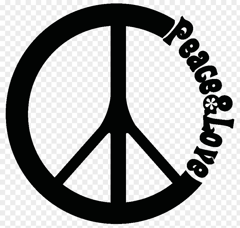 Live In Peace Symbols Decal Sticker PNG