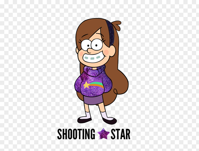 Mabel Pines Shooting Star Dipper Grunkle Stan Bill Cipher T-shirt PNG