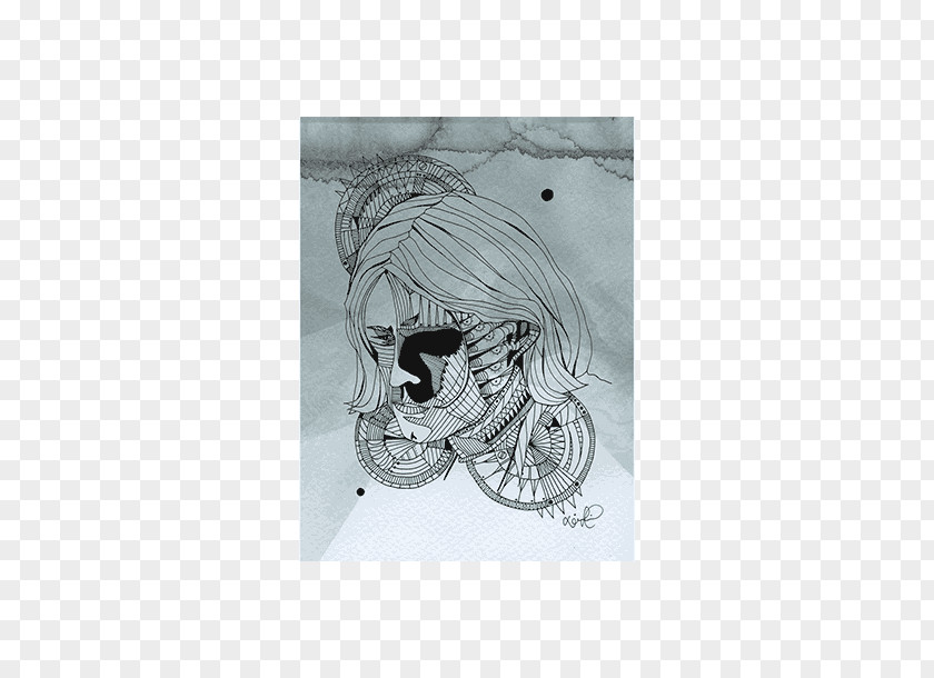 Skull Jaw Sketch PNG
