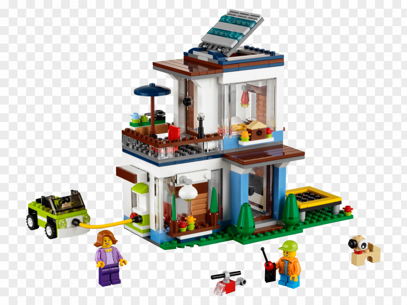 Toy LEGO 31068 Creator Modular Modern Home Hamleys Lego PNG