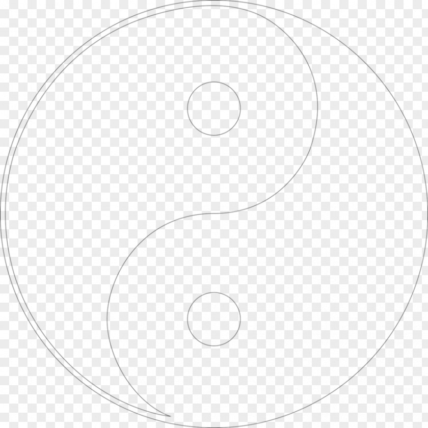 Yin Yang And Drawing Black White Clip Art PNG