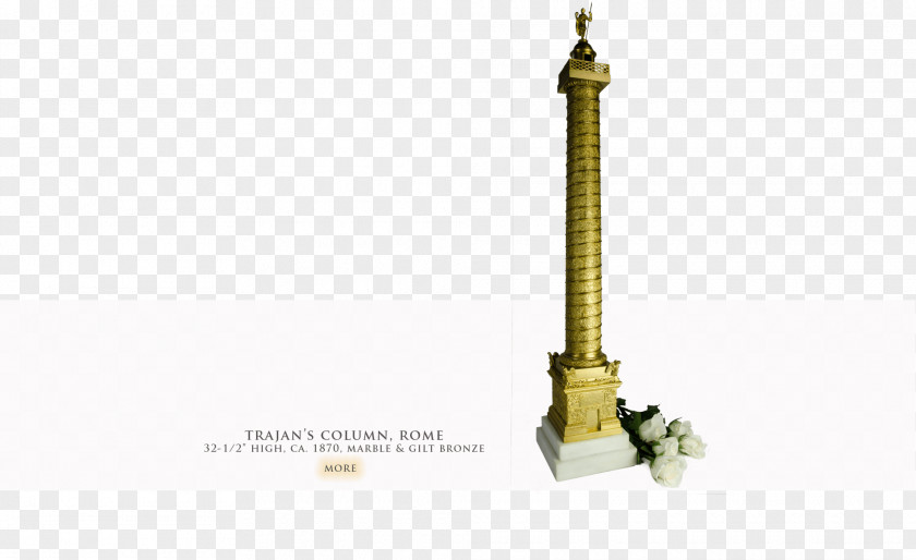 Brass Trajan's Column Bronze 01504 1810s PNG