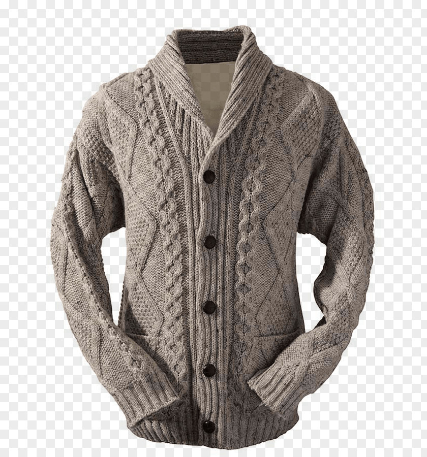 Button Cardigan Hoodie Knitting Pattern Collar PNG