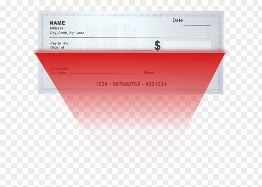 Hand-held Mobile Phone Remote Deposit Image Scanner Cheque Bank Account PNG