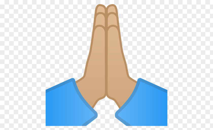 Hands Folded Together Praying EmojiWorld Prayer Light Skin PNG