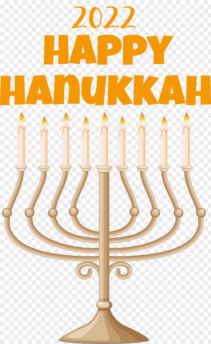 Happy Hanukkah Lighting Dreidel Sufganiyot PNG